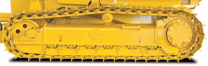 D37EX/PX-21 C RAWLER DOZER UNDERCARRIAGE Low drive undercarriage Komatsu s design is extraordinarily tough and offers excellent grading ability and stability.