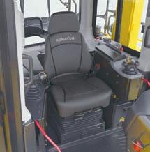 Fully adjustable suspension seat and travel-control
