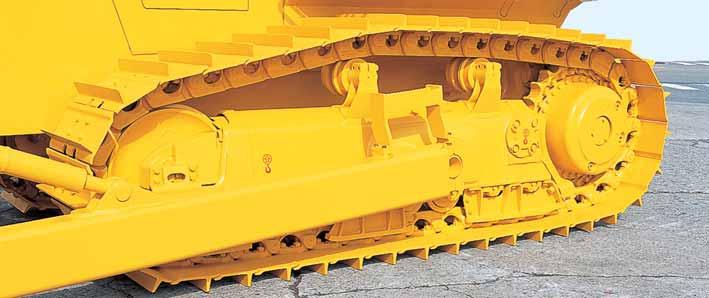 C RAWLER DOZER UNDERCARRIAGE Low drive undercarriage Komatsu s design is extraordinarily tough and offers excellent grading ability and stability.