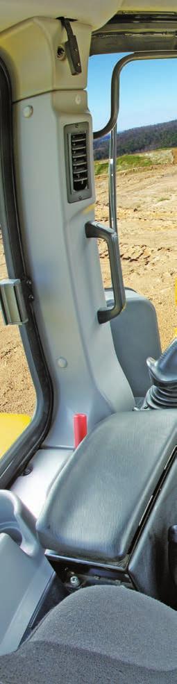 First-Class Operator Comfort Quiet and comfortable cab Operator comfort is essential for safe and productive work.