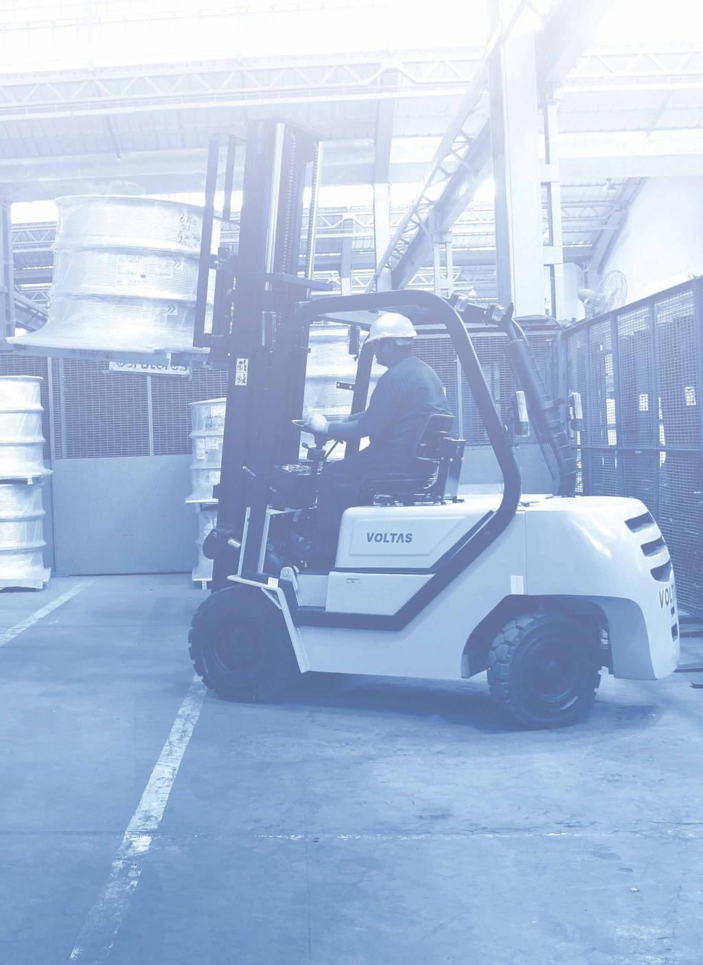 MATERIAL HANDLING DIESEL FORKLIFT TRUCK HIGHER RELIABILITY HIGHER PERFORMANCE HIGHER PRODUCTIVITY Capacity : / / / kg kg Dual at 500 mm LC kg at 900 mm LC 4000 kg at 500 mm LC BS III Engine ENGINE A