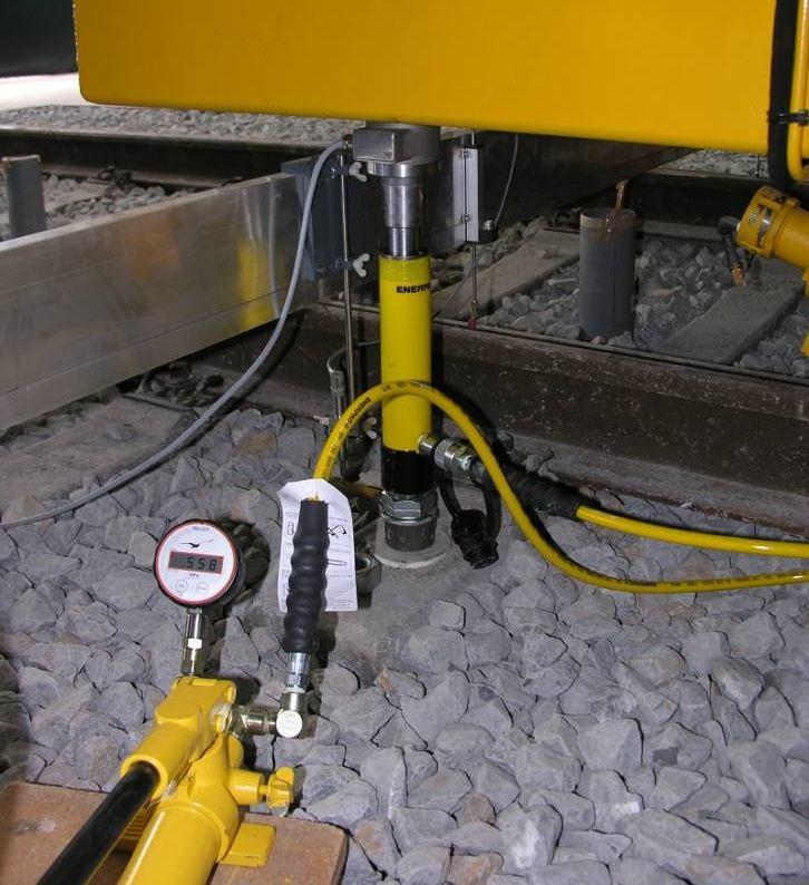 This measurement is very interesting, because it makes possible to follow the mechanical state of ballast in the zone of the track where it's the most loaded, during its service life, and in the real