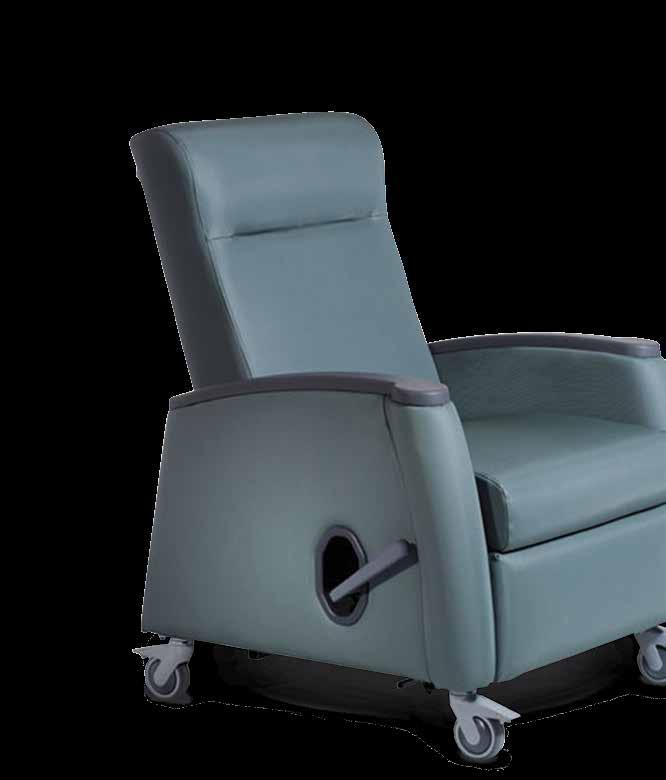 Designer Clinical Recliners Create a high-end look while optimizing comfort and ease of use with