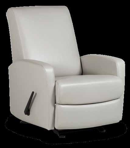 » Wider upholstered arms provide more comfort for the user» Steel seating
