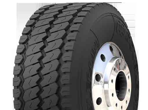 STEER/ FUEL MIXED EFFICIENT SERVICE RLB980 PREMIUM ALL-PURPOSE Aggressive multi-purpose tread design is ideal for on/off highway application Large tread elements offer improved handling and excellent
