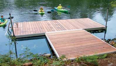 Heavy Duty Aluminum Paddle & Rowing Docks 7 Aluminum Track Frame (approximate pending sections, size & decking choices) 10 12 freeboard on Paddle Docks 6 8 freeboard on Rowing Docks Heavy duty,
