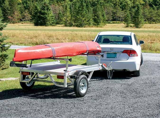 ALUMINUM trailers: for transporting your paddling gear 4 x 5 trailer stands