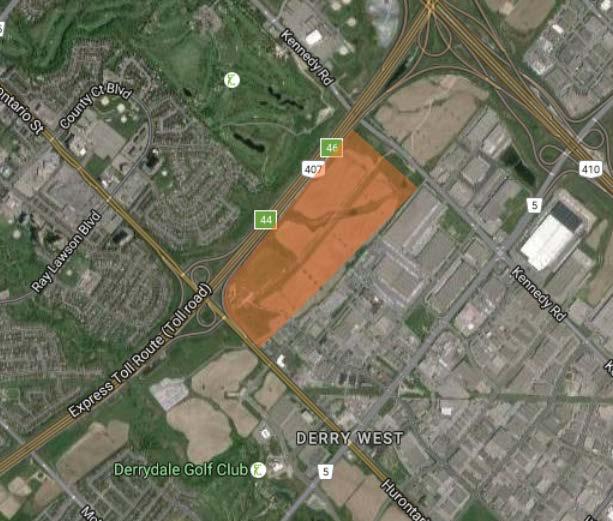 of the 407 corridor, east of Hurontario, and provides a home base