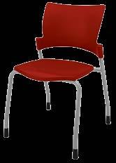 added  Relay side and nesting chairs are available in black or silver frame with a caster