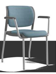 Versatile InFlex comes in both plastic stacking side models and upholstered side, task and stool versions.