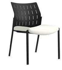 Available in plastic back or upholstered back versions, Achieve can be specified with a black or silver