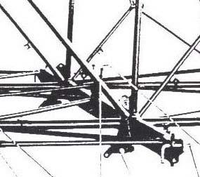 This arrangement, causes the fittings to interfered with the cables of the flight