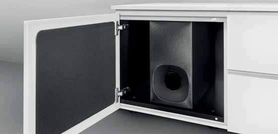 0 * Glass shelf adjustable in 3 steps of 3.2 cm 45.5 1.9 1.9 20.0 sub-woofer- All dimensions in cm outlet (optional) 6.
