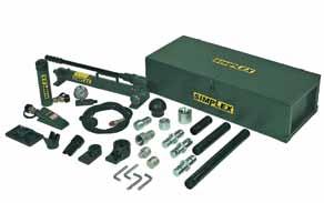MK Series - Maintenance Kit Capacity... 10 tons Weight... 84 lbs. Set includes a Simplex hand pump, cylinder, hose, gauge and gauge adapter. Heavy duty case included.