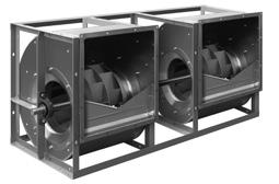Medium duty bearing execution ith cast iron pillo block, mounted on a robust pedestal. RDY K1 RDY K2 Lap jointed scroll ith heavy duty reinforced side frames, ithout discharge flange.