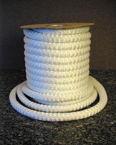 Rope KNITTED TETRAGLAS ROPE TETRAGLAS KNITTED ROPE offers the advantages of economy with more consistency and workability without sacrificing any of the physical, chemical or high temperature