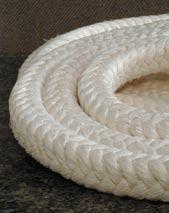 Rope TETRAGLAS 3000 KNITTED ROPE TETRAGLAS 3000 Knitted Rope is a texturized silica rope for service temperatures to 2300 F.