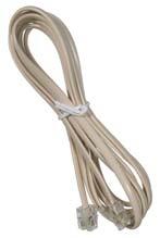 TELEPHONE ACCESSORIES MODULAR TELEPHONE CORDS Modular Cables with 6P/4C plugs on both ends (Ivory) 12-183-0 6P/4C 7' Length 12-185-0 6P/4C 15' Length MODULAR JOINER Jack to jack joiner for connecting