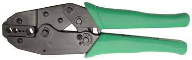 RF CONNECTOR CRIMP TOOL For insulated wire terminals. This crimp tool features ratchet action for positive crimping.
