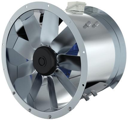 The AXC/AXR axial fans have been performance tested in accordance with DIN ISO 581, DIN 24163 and AMCA 21-7 on the Systemair fan test rig.