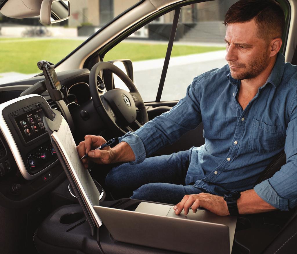 Technology. Guaranteed. Inbuilt. Or optimised. The Renault Trafic s integrated and optional technology gives you clever tools for today s conditions, keeping you safe and in control.