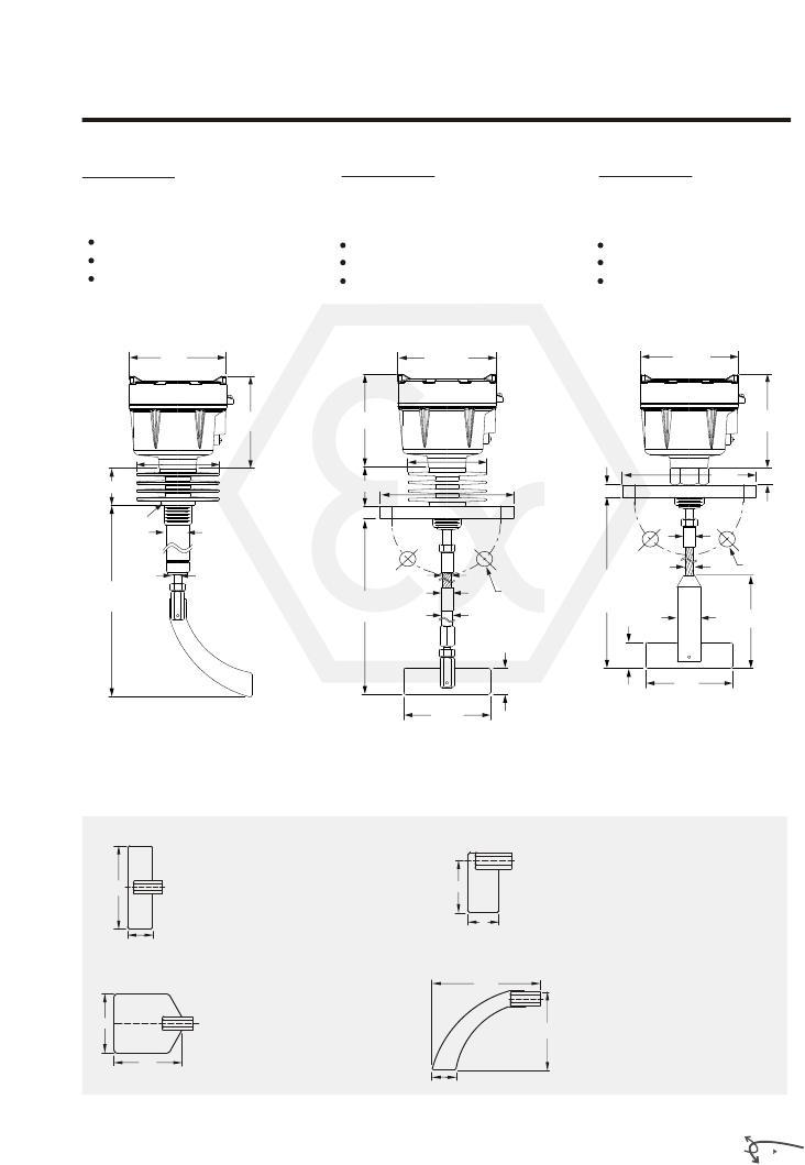 SPECIFICATION RP75 A/B/C I-TEMP SAFT PROTECTIVE TUBE TYPE orizontal /Vertical mounting RP76 /A/B/C I-TEMP SAFT LENGT ADJUSTABLE TYPE Vertical mounting RP77 /A/B/C CABLE IRE TYPE Vertical mounting 108