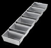 7 3-Strap Pullman Pans/Covers Aluminized steel, folded construction, strap over pan