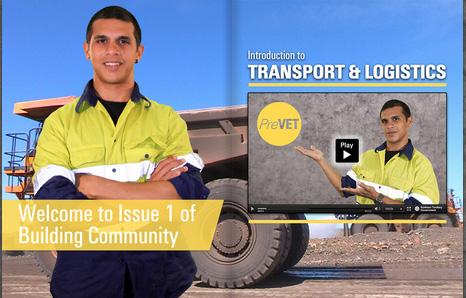Slide Image Transcript JOBS BUILDING THE COMMUNITY Issue 1 TRANSPORT & LOGISTICS Safe Driving and Communication + Learn about Working to Capacity Meet Workers Warick & Jeffrey Transport & Logistics,