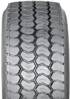 Heavy eries Premium Wide Base eeper tread depth for more traction and in-service time. tone ejectors protect the casing from damage in the groove base.