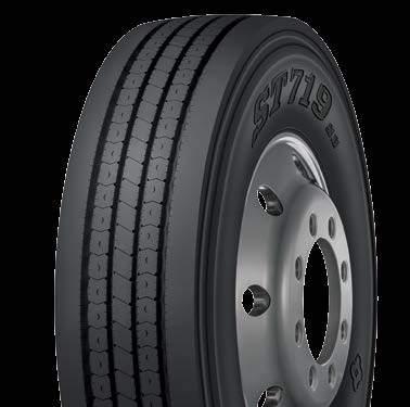 greater, relative to the best selling new tires for line haul trucks, when used on all five axles on long haul class 8 trucks.