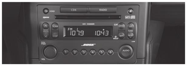 FM/AM RADIO WITH CD CHANGER (if so equipped) LOAD BUTTON LOAD A SINGLE DISC - Press the button for less than 1.5 seconds.