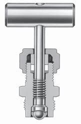 The control of all these functions is shared by two needle designs a large-bonnet needle for manifold orifices of 0.156 in. (4.0 mm) and a small-bonnet needle for manifold orifices of 0.125 in. (3.