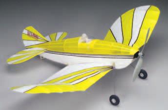 Oversized elevator and ailerons provide aerobatic zip! and agility. Fiberglass and balsa airframe weighs just 4 oz. takes only a day to build and cover.