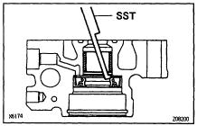 STEERING POWER STEERING VANE PUMP SR29 (b) Check the valve for leakage.