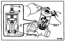 STEERING POWER STEERING GEAR SR39 (b) Check the back surface for wear or damage. 2.