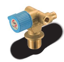 MANUAL CYLINDER VALVES Cylinder Inlet/outlet pipe Thermal safety + Excess flow + Burst disk W28.