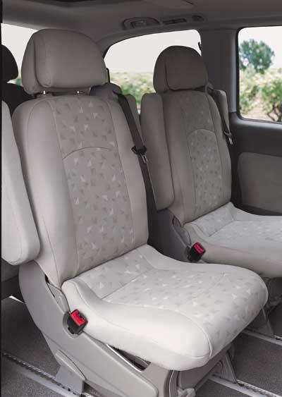 The beauty & protection treatment for your Viano + Seat covers in stone and orion grey.