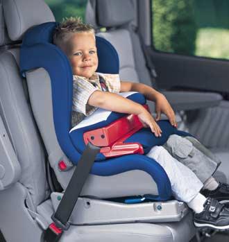 Keeping everything in its place from the front through to the rear TOPSAFE child safety seat. Suitable for infants from the day they are born up to the age of four.