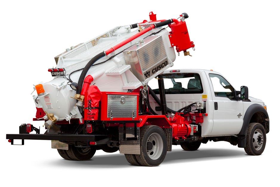 LOW PROFILE SERIES Cusco s Low Profile Series of vacuum trucks is ideal for working in low clearance levels, such as underground parking decks, or any low area where catch basins tend to be located.