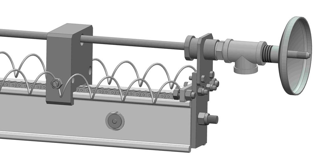 If using the dual rotary machine, attach the Y-Manifold to the tail chain;install the adapters into the swivel inlets and the manifold ports (use anti-seize).