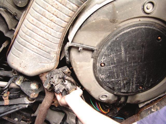 6. REMOVE THE OLD COMPRESSOR FROM THE CAR.