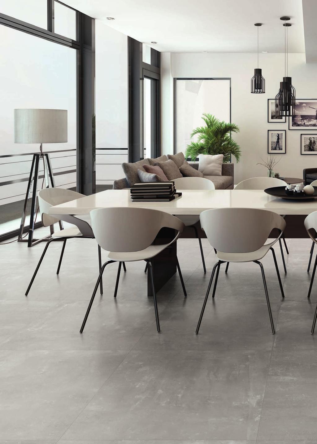 Modern dining room Floor tile: