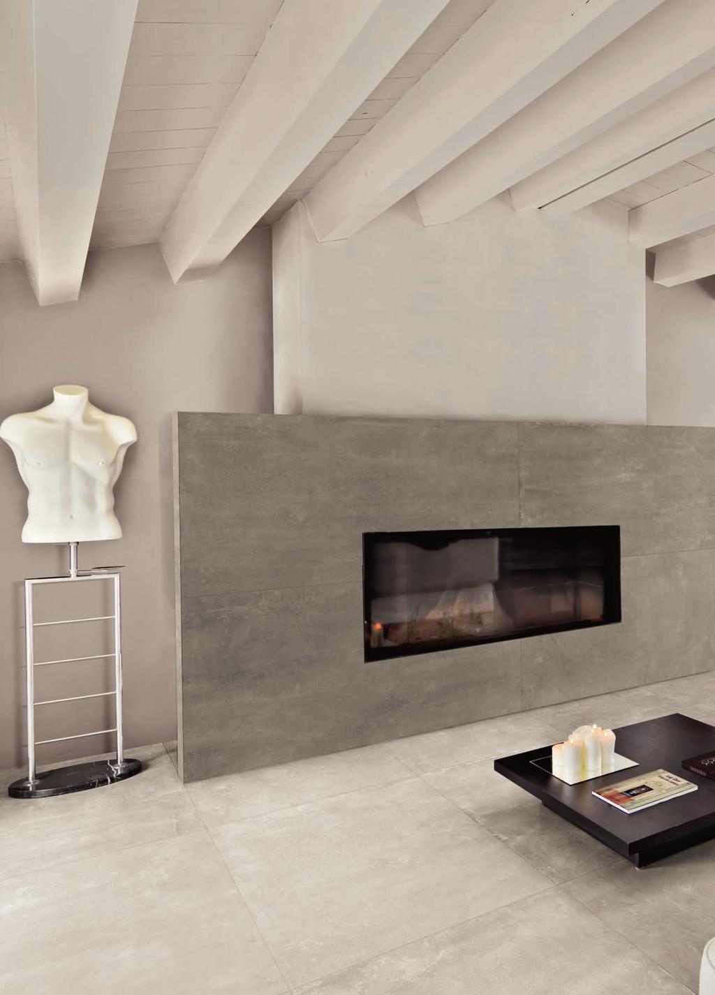 Elegant living room Floor tile: Endless Avorio 80x80 cm