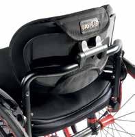 // 92 COMPACT FRAME OPTION Get your wheelchair even more compact and have a more active look especially if you prefer a steeper seat angle.