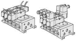 Series S000 Manifold Specifications Plug-in Type: With ttachment Plug Lead Wire The insert plug is attached to the manifold block and lead wire is plugged into the valve side.