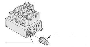 7 Series S000 Manifold Specifications Plug-in Type: With Terminal lock Since lead wires of solenoid valve are connected with the terminals on upper surface of terminal block, corresponding lead wires