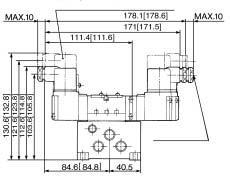8 87 96 00 (Lead wire length) 6 7 M plug connector: M 00 (Lead wire length) 8 7 80 9 99 08 0 7 6 -Rc /8 (PE port) 6-Rc / (P, E, E port) Light/Surge voltage suppressor (t TZ) n: Formula L = 8 x n + 7