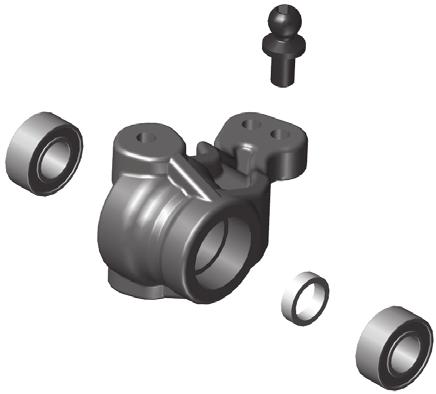 axle crush tube 537 5x0mm bearing x :: Steering Block