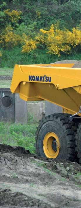 High Productivity and Efficiency New Komatsu engine technology The powerful and fuel-efficient Komatsu SAA6D140E-6 engine in the HM400 delivers 353