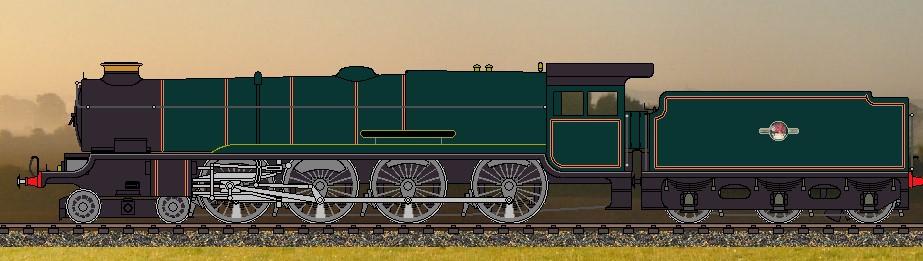 A possible development of Great Western locomotive design (based on suggestions by Les Summers: however, the cab is